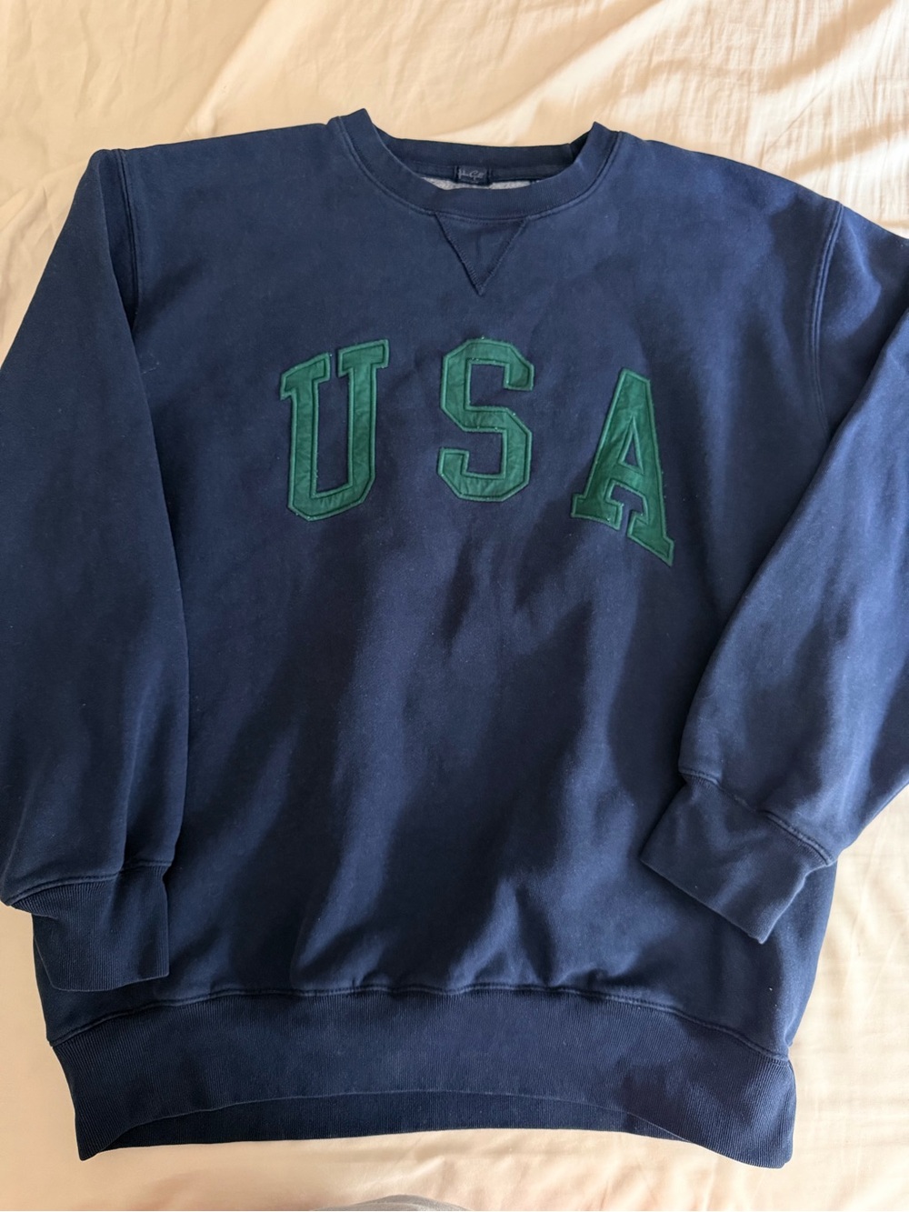 Brandy Melville John halt navy USA sweatshirt medium